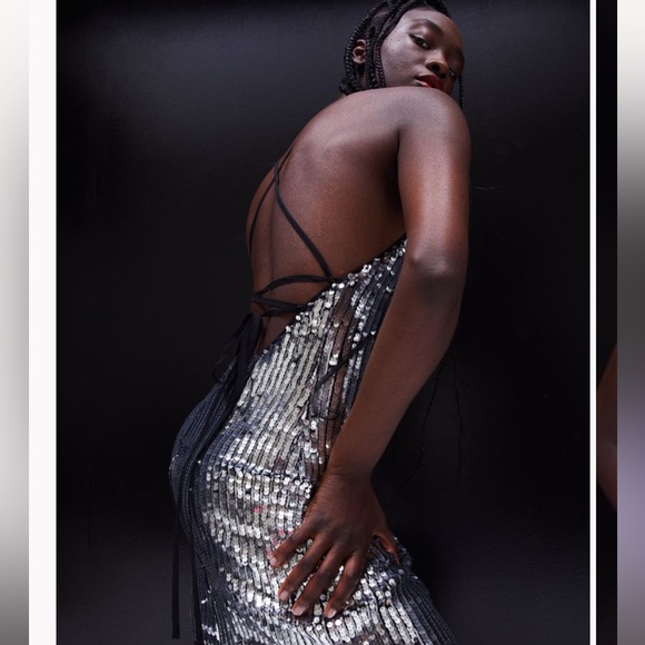 Silver sequin dress - Picture 2 of 4